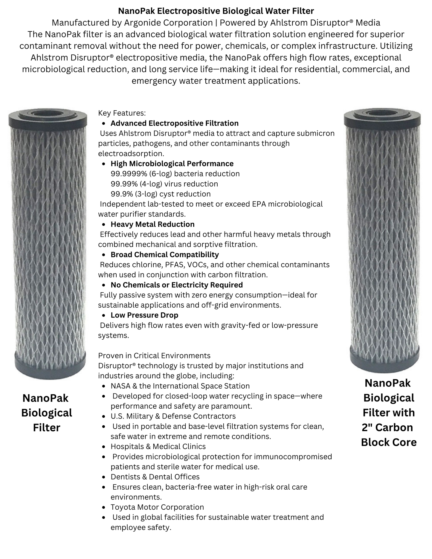 Basic Home Water Treatment 2.5x20