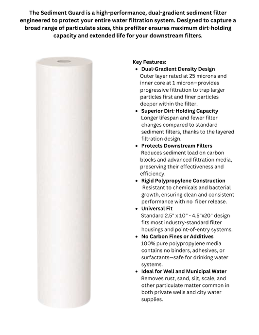 Basic Home Water Treatment 2.5x20