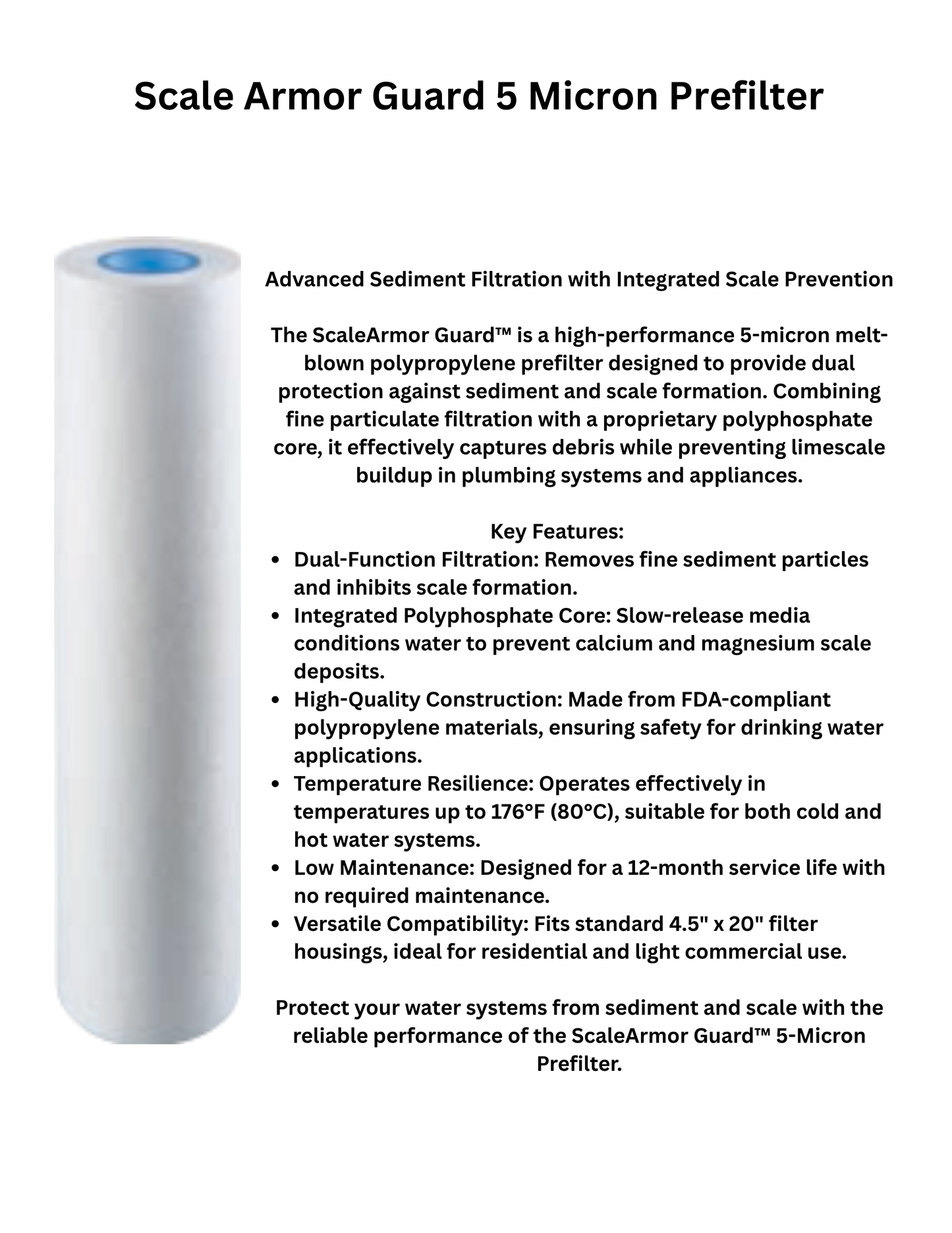 Essential Home Water Treatment Trio System 4.5x20
