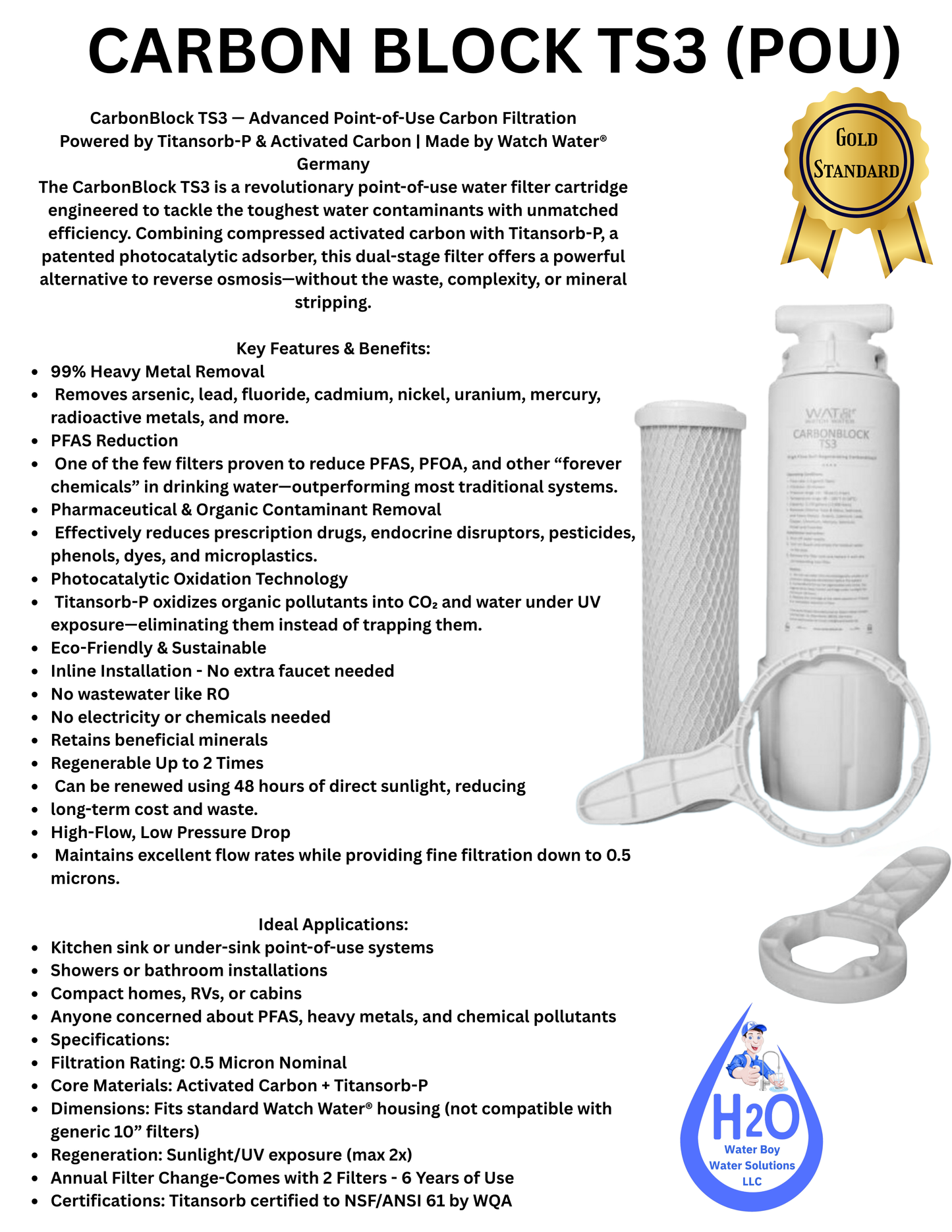 Titan Guard™ Point-of-Use Filter with Extra Filter