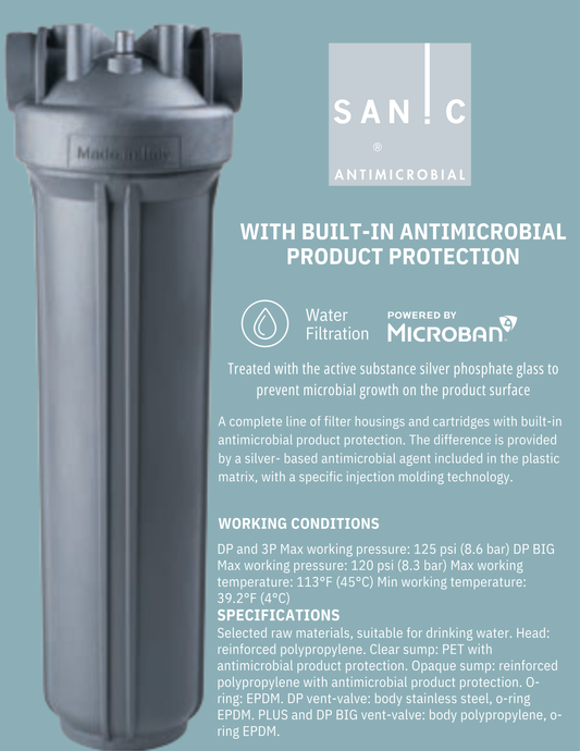 Sanic Standard Home Water Treatment with Microban® Technology 4.5x20