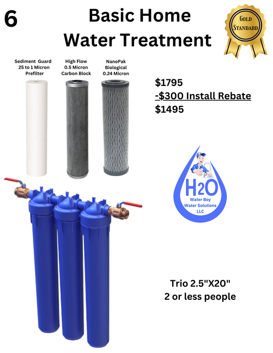 Basic Home Water Treatment 2.5x20