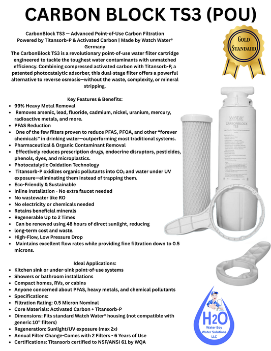 Titan Guard™ Point-of-Use Filter with Extra Filter