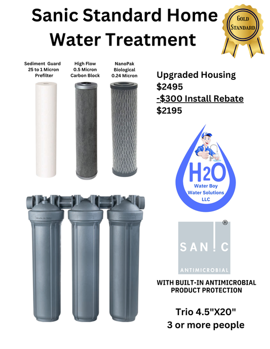 Sanic Standard Home Water Treatment with Microban® Technology 4.5x20